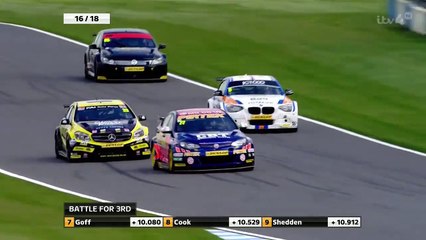BTCC Donington 2015 Race 2 Last Laps Jordan and others Close Battle
