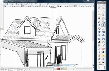 Addition Exterior 3D Touchup with Gimpshop Open Souce Photo Editor 1st Draft