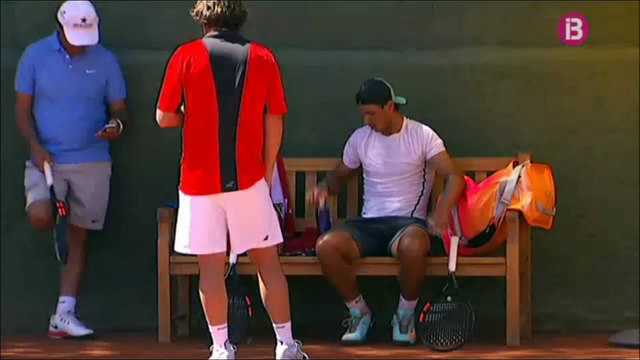 Rafael Nadal's practice at Barcelona Open. 21 April 2015.