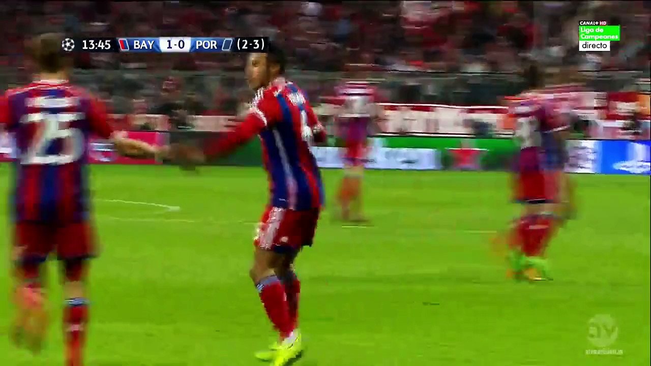 bayern munich vs porto 1-0 thiago alcantara goal