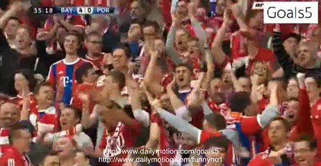 Thomas Müller Goal Bayern 4 - 0 Porto Champions League 21-4-2015