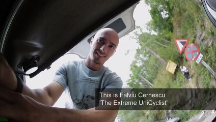 Faire du monocycle dans le vide à 200m de haut ! Facile ...