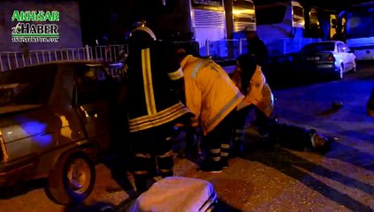 Akhisar Yeni Garaj Arkası Trafik Kazası 2 Yaralı
