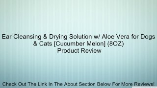 Ear Cleansing & Drying Solution w/ Aloe Vera for Dogs & Cats [Cucumber Melon] (8OZ) Review