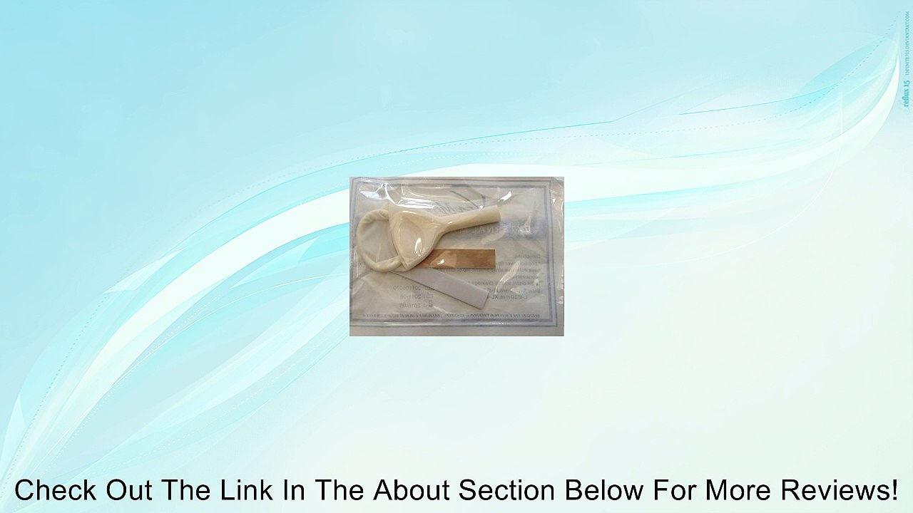 10 External Male Latex Catheter Condom Style Selfadhering Coated Strip, Size L Review