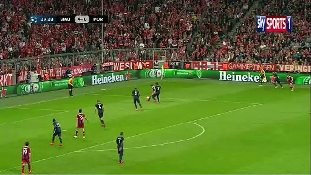Lewandowski second Goal Bayern Munich 5 - 0 FC Porto Champions League 21-4-2015