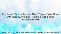 2pc Small Chrome Lobster Claw Trigger Snap Hook with Wide Swivel Eye - Purse & Bag Straps Review