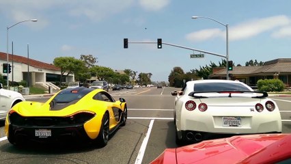 McLaren P1 vs Modded Nissan GTR drag race