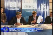 Ciespal y Secom suscribieron un convenio de cooperación interinstitucional