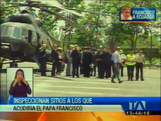 Misión inspecciona sitios a los que iría el papa en Guayaquil