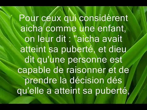 Le mariage du Prophete mohamed et de Aicha