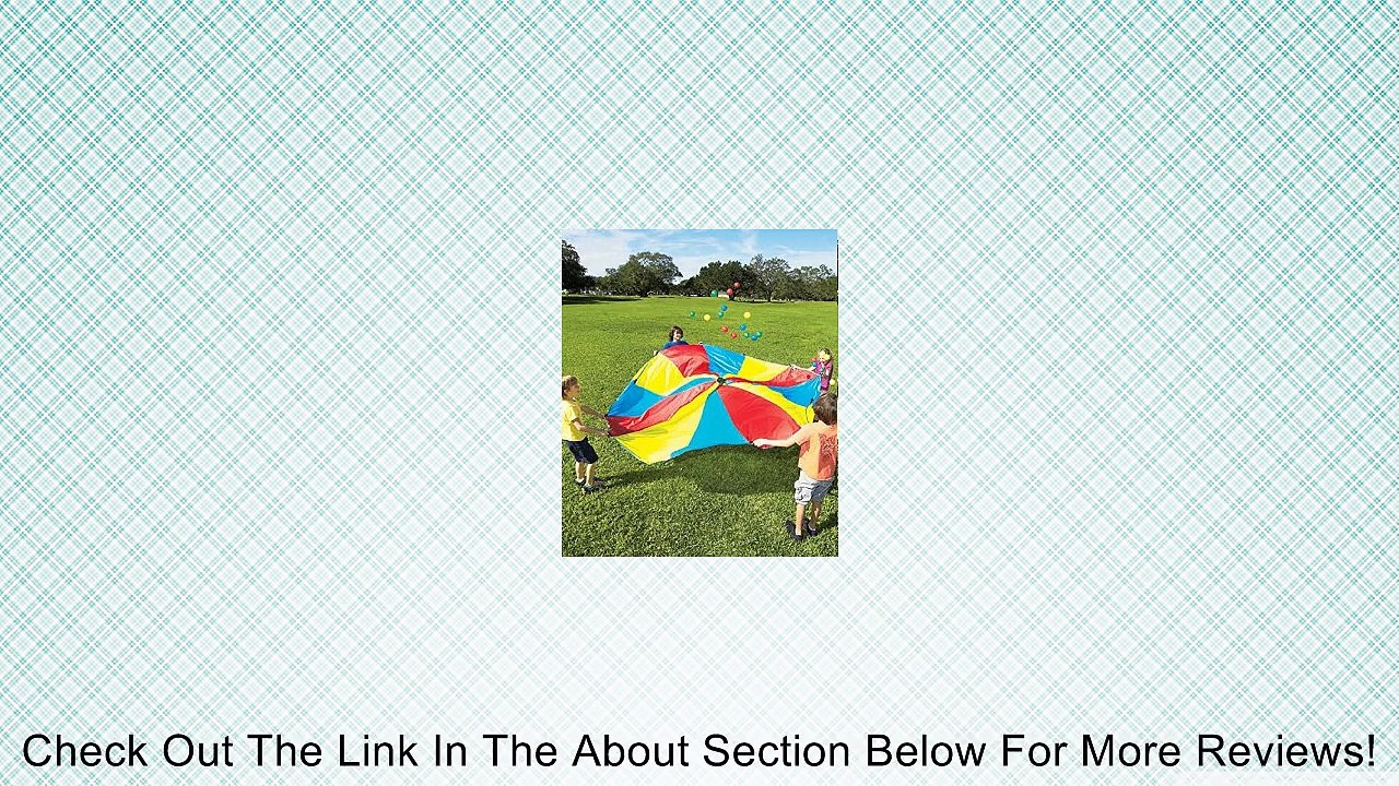10' Diameter Rainbow Parachute With 24 Balls & Carry Bag Review