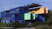 Beauty of the US' biggest shipping container office building