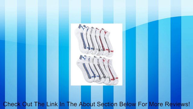 Puma Little Boys' Road Marks 6-Pack Quarter Crew Socks Review