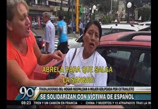 Trabajadoras de hogar protestaron frente a Embajada de España