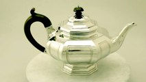 Sterling Silver Teapot - Antique George V - AC Silver (A2382)