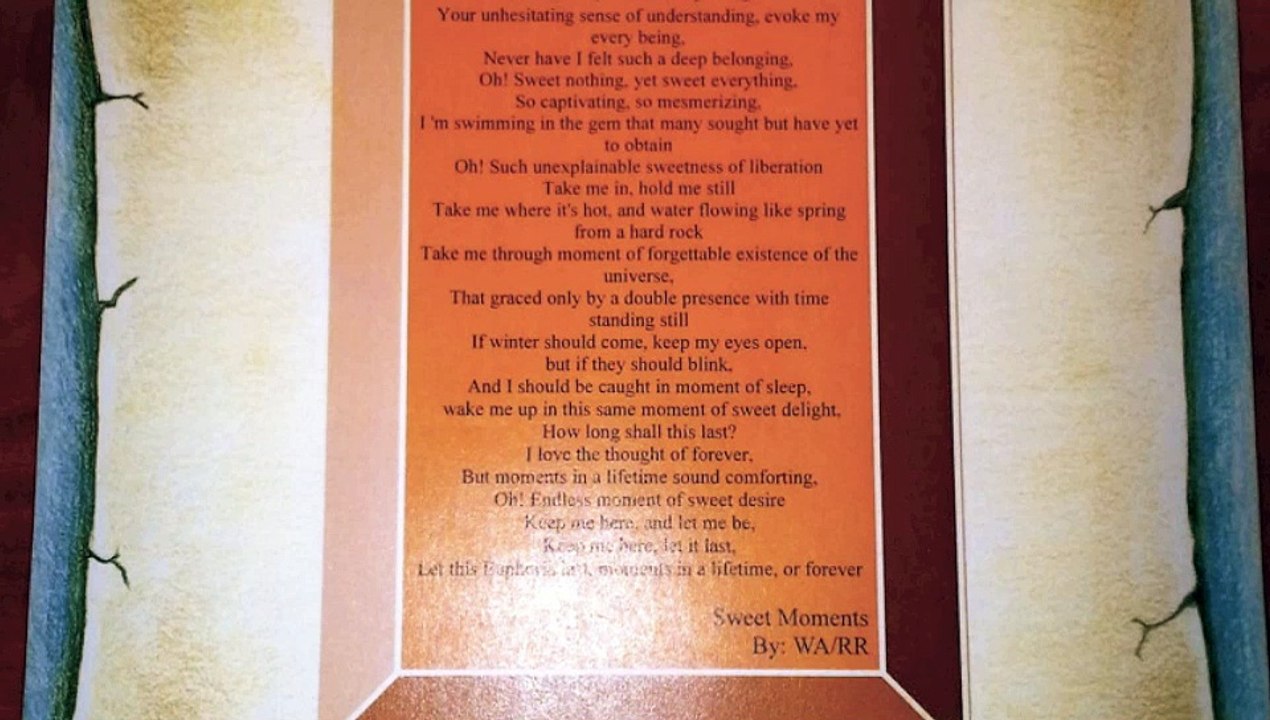 Sweet Moments Poem