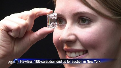 "Flawless" 100-carat diamond goes up for auction