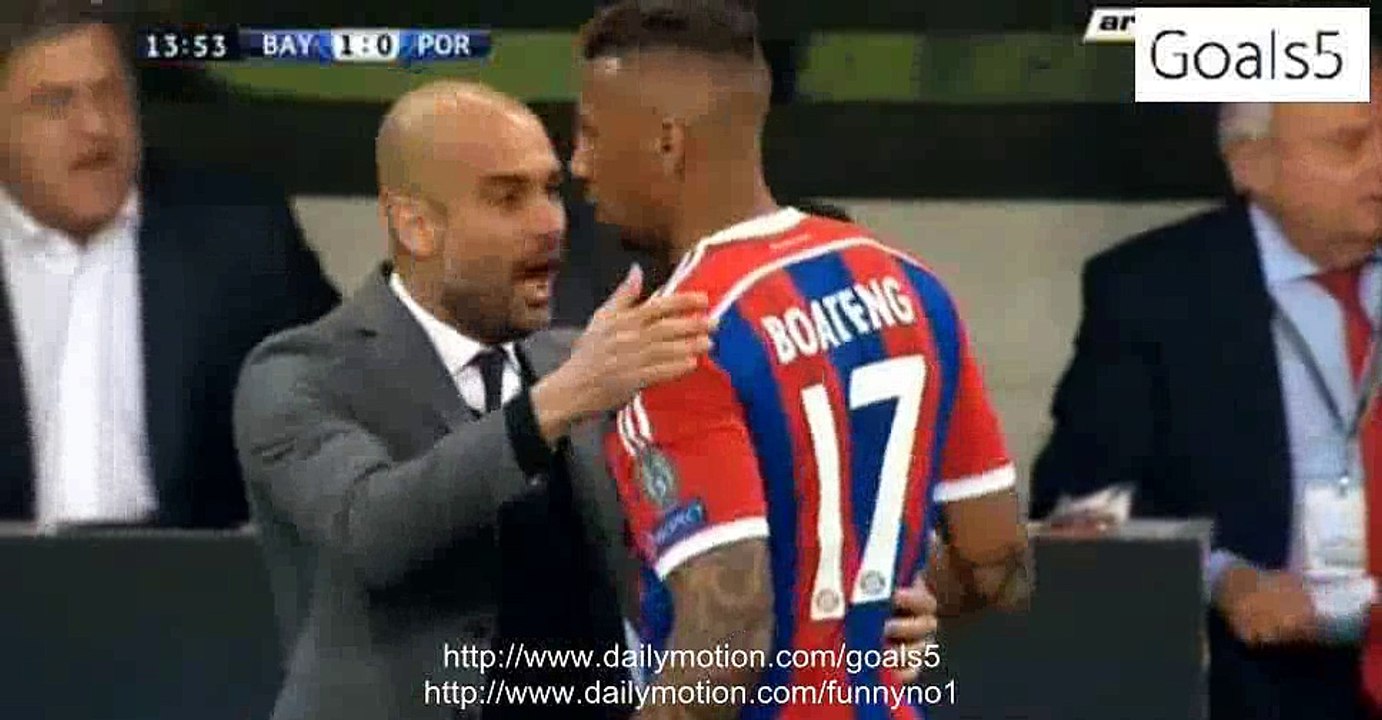 Thiago Alcantara Goal Bayern 1 - 0 Porto Champions League 21-4-2015