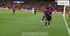 Neymar 2 nd Goal Barcelona 2 - 0 PSG Champions League 21-4-2015