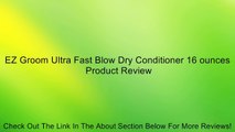 EZ Groom Ultra Fast Blow Dry Conditioner 16 ounces Review