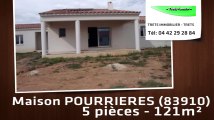 A vendre - Maison/Villa - POURRIERES (83910) - 5 pièces - 121m²