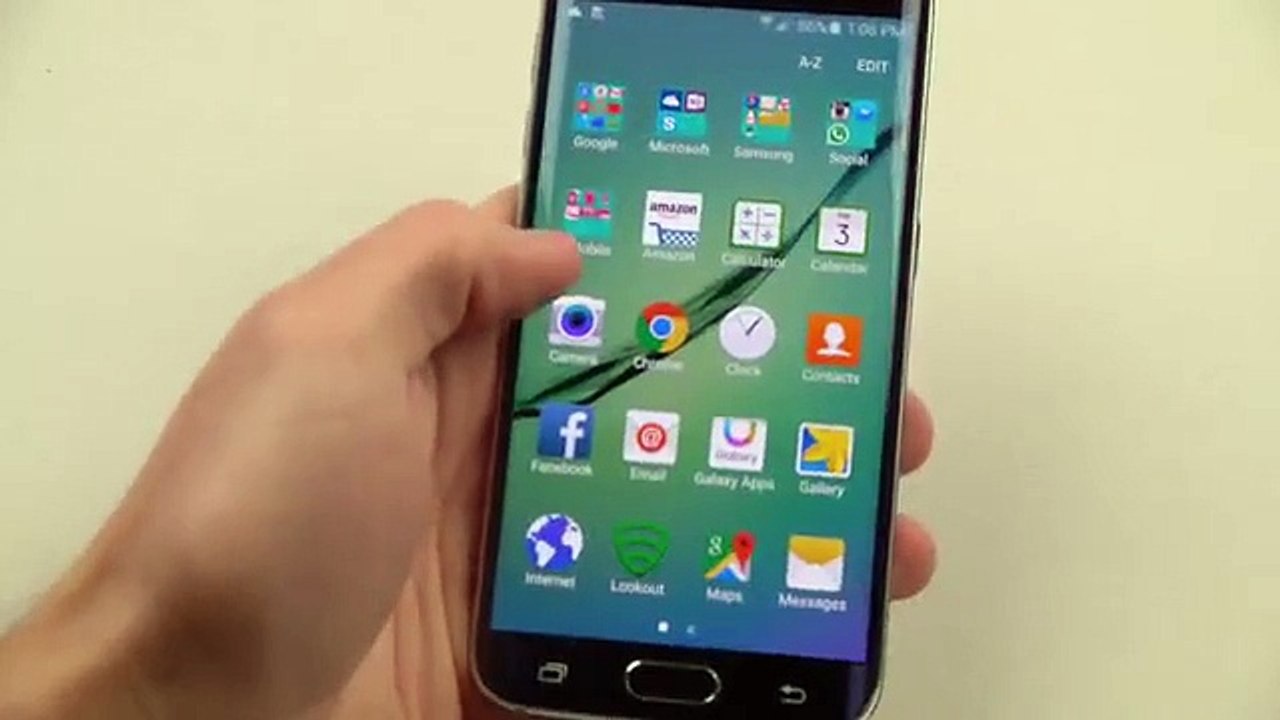 Samsung Galaxy S6 EDGE Hammer & Couteau Scratch test