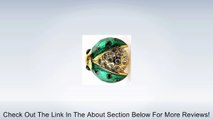 Green Enamel & Crystal Beetle Bug Tie Tack Hat Lapel Pin Review