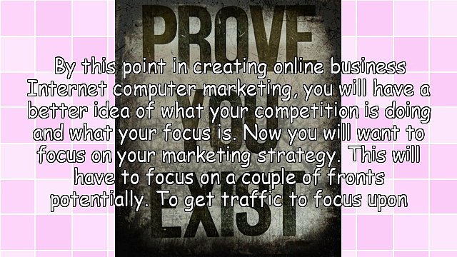 Creating Online Business Internet Computer Marketing