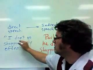 reported speech or indirect speech
