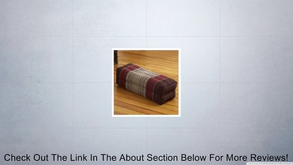 My Zen Home Long Pillow, Brown/Burgundy Review