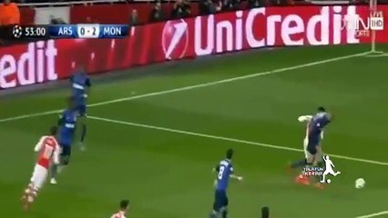 Xem lại trận đấu tuyệt hay của các cầu thủ Monaco trên sân Emirates
