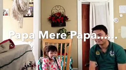Papa Marey Papa: Cute Song by Chinese Dad & Baby 🎶