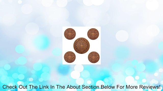 Leather Aztec Calendar Drink Coasters with Matching Trivet Review