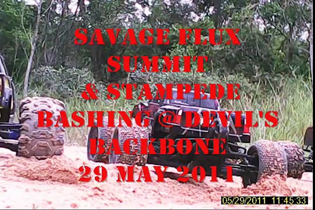 SGCrawlers RC Bashing at Devil's Backbone - HPI Savage Flux - Traxxas Summit - Traxxas Stampede