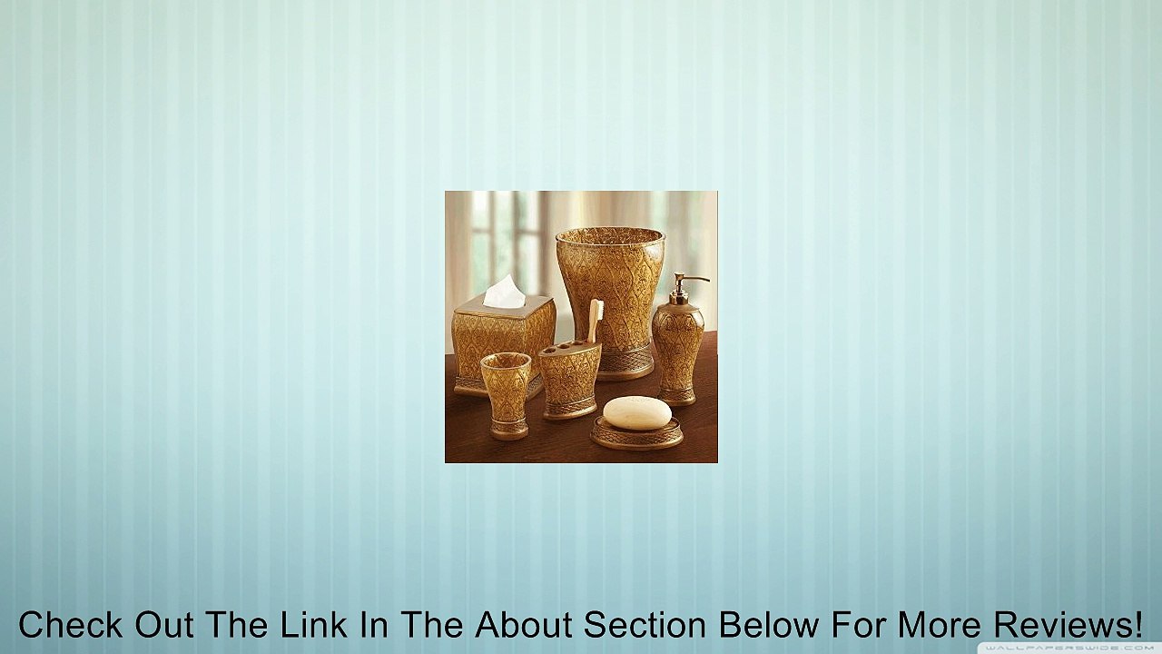 CROSCILL HOME Bathroom Tumbler Cup VILLANOVA GATES Gold Handpainted Review