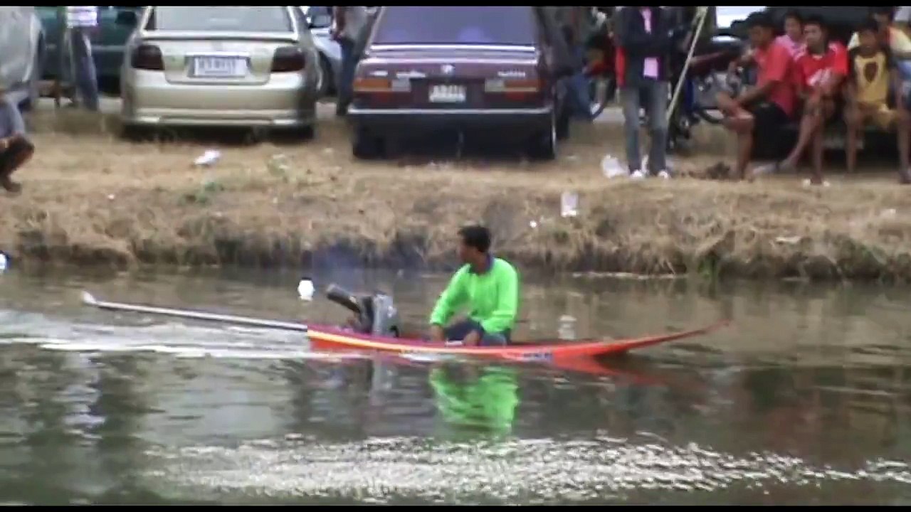 Power Boat Hydroplane Racing Longtails in Thailand