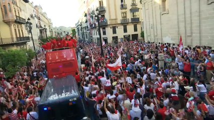 La celebración del Sevilla en imágenes