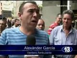 Graves disturbios por protesta de vendedores ambulantes en el centro de Medellín