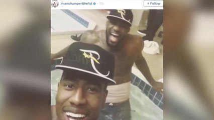 Cleveland Cavaliers throw a party in cold tub