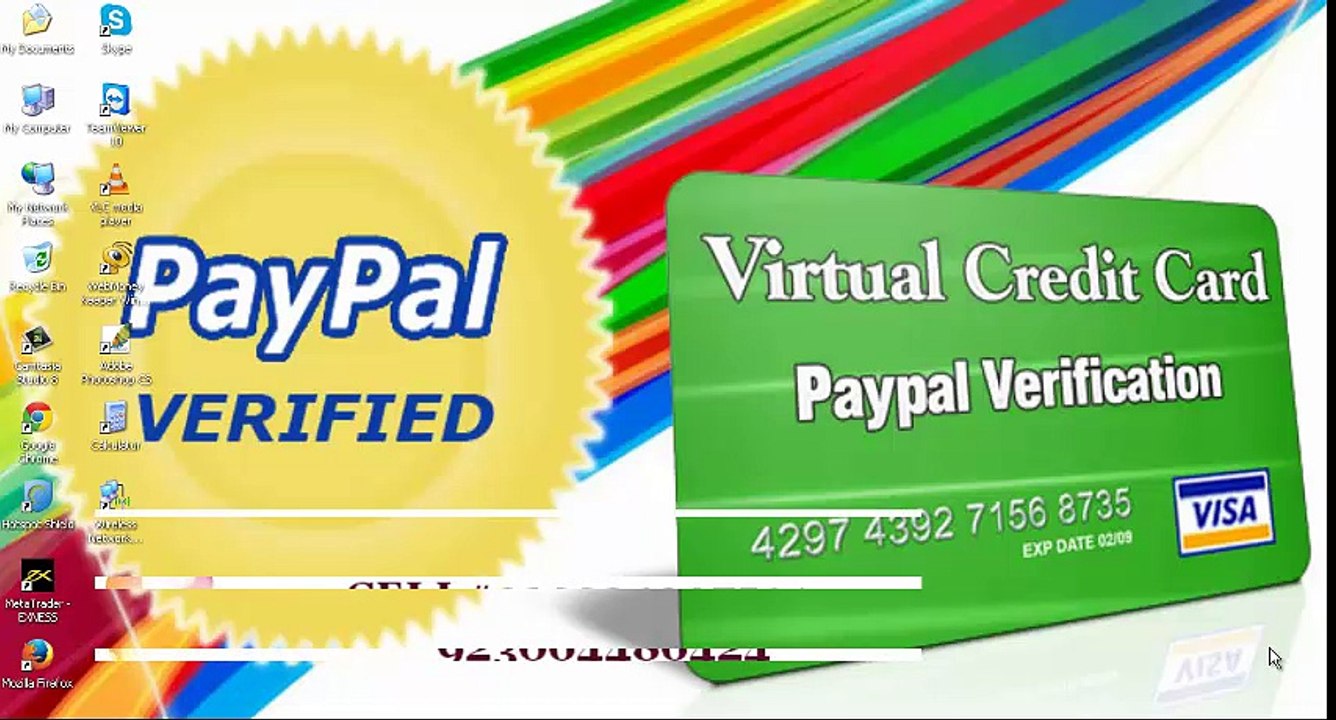 verify Paypal with vcc in 2 mins 2015 may
