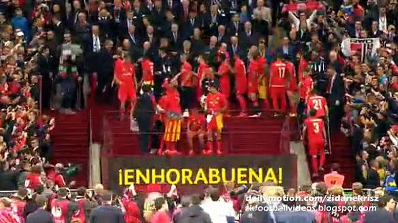 Trophy Ceremony - Sevilla Europa League Champions 2015 - Europa League Final 27.05.2015