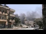 حمص الخالدية قصف بالهاون على المنازل وتصاعد أعمدة الدخان 28 7 2012