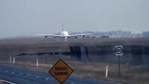 Qantas Airbus A380 take off performance comparison