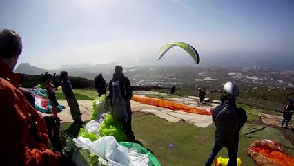 Take off Compilation, MUST SEE !! Paragliding Chaos at Tenerife