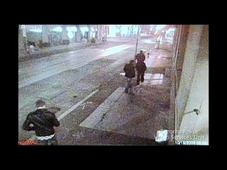 Chris Skinner murder - CCTV / security video - Toronto