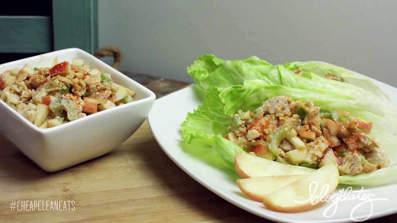 Crunchtastic Chicken Lettuce Cups _ CHEAP CLEAN EATS