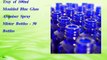 Tray of 100ml Moulded Blue Glass Atomiser Spray Mister