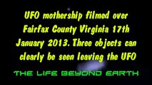 UFO SIGHTING JAN 17 2013 MOTHERSHIP RELEASING UFOS FAIRFAX COUNTY VIRGINIA