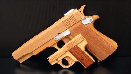 Ultra compact rubber band gun